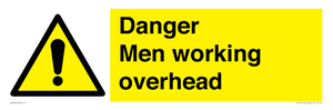 danger men working overhead